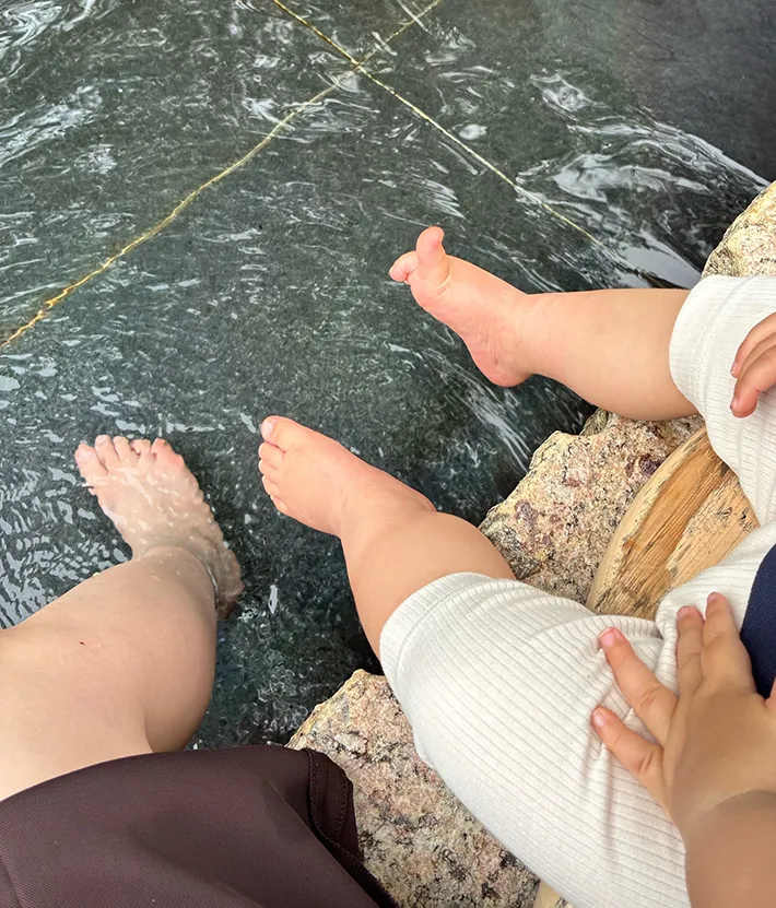 足湯の写真