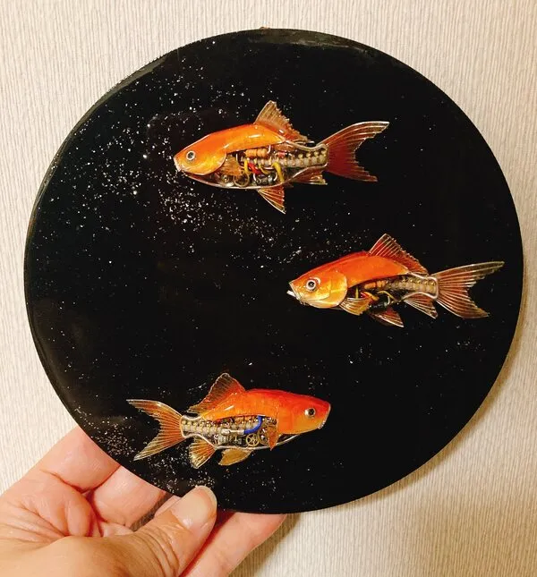 作られた金魚