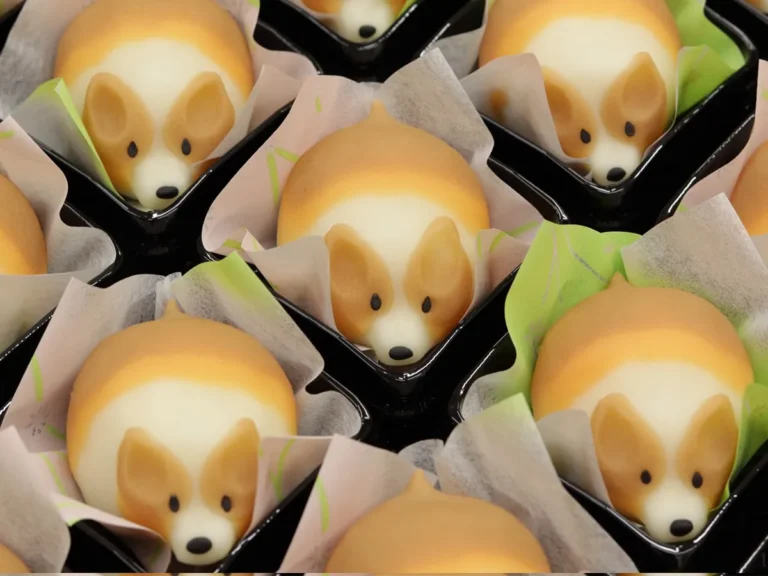 和菓子のコーギーの画像