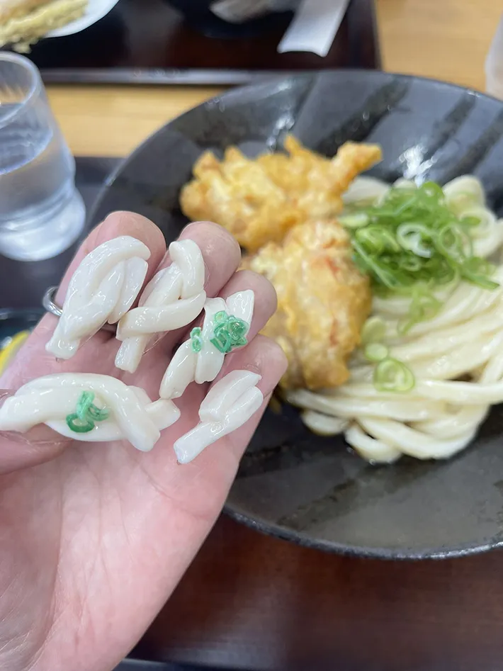 うどんとうどんネイルの写真