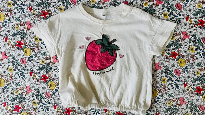 イチゴのTシャツの写真