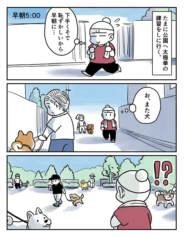 夏の公園あるあるのエッセイ漫画