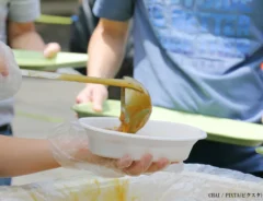 炊き出しの画像