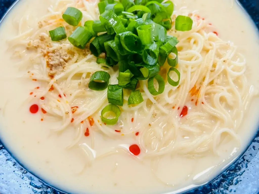 出汁豆乳そうめんの写真