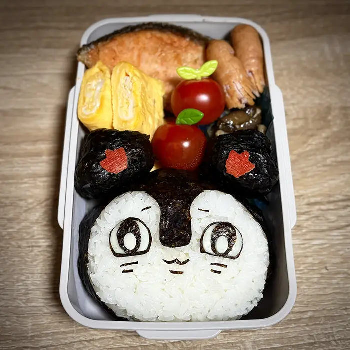 ちいかわのキャラ弁の写真