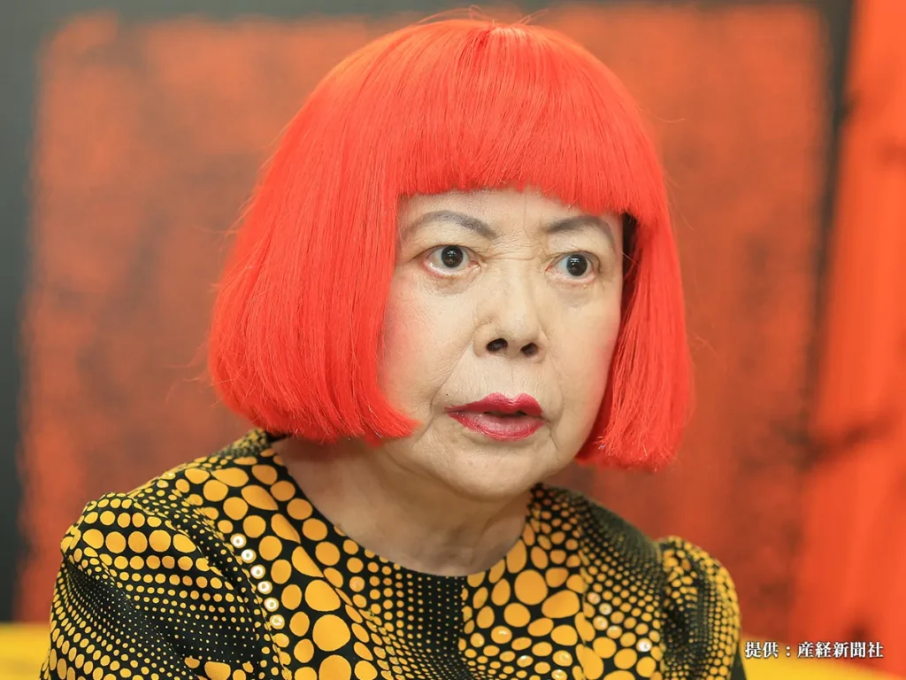 草間彌生の写真（提供：産経新聞社）