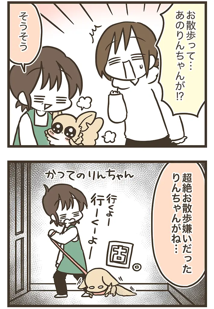 なおたろーさんによるエッセイ漫画『おかんとわんこ』の画像