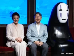 天皇皇后両陛下とカオナシ（提供：産経新聞社）