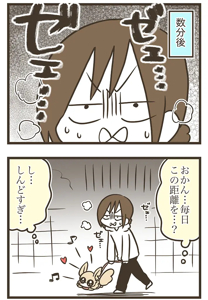なおたろーさんによるエッセイ漫画『おかんとわんこ』第5章その3の画像