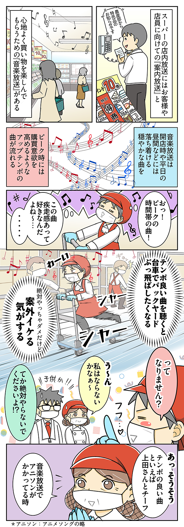 スーパーで働くパートの漫画