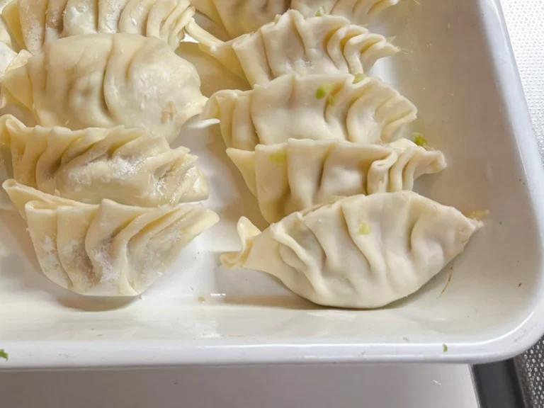 5歳娘が包んだ餃子の画像