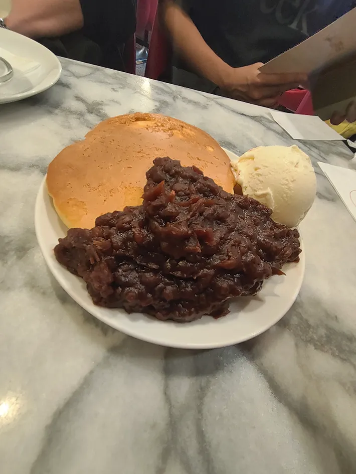 実際の小倉ホットケーキ